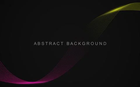 Abstract wave elements for design. Vector illustration of smooth dynamic mo.. イラスト素材