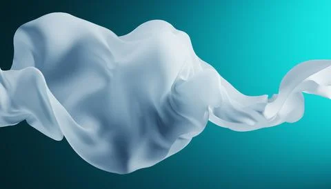 Abstract wave fabric movement dynamic. Stock Illustration