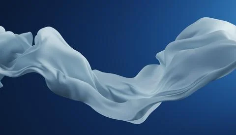 Abstract wave fabric movement dynamic. Stock Illustration