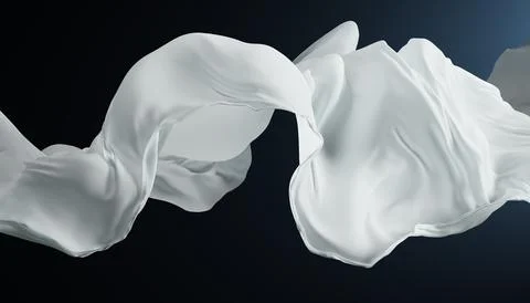Abstract wave fabric movement dynamic. Stock Illustration