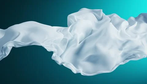 Abstract wave fabric movement dynamic. Stock Illustration