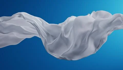 Abstract wave fabric movement dynamic. Stock Illustration