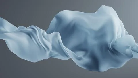 Abstract wave fabric movement dynamic. Illustrazione stock