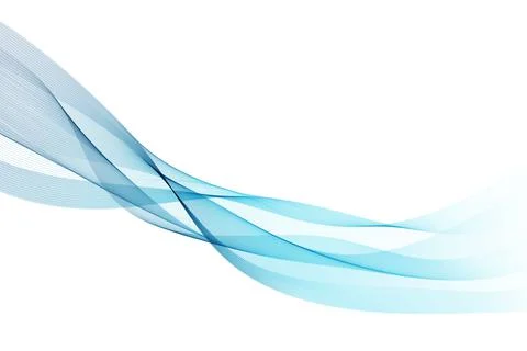 Abstract wave flow line isolated on white background. Wavy fluid pattern design Illustrazione stock