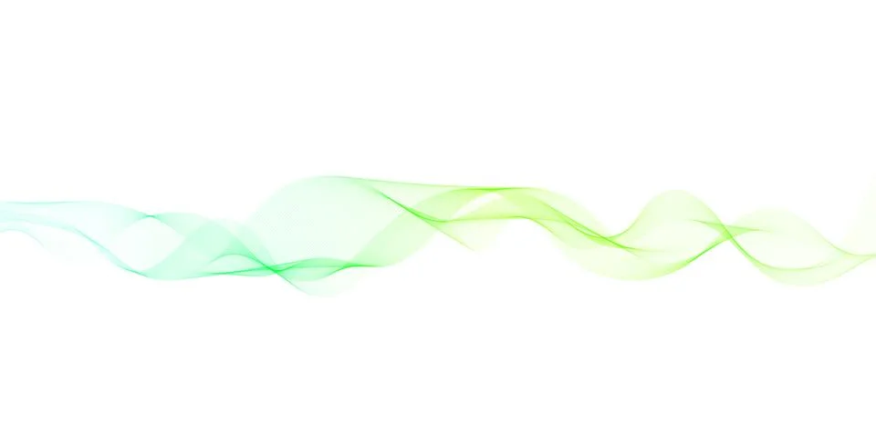 Abstract wave flow line isolated on white background. Wavy fluid pattern design Illustrazione stock