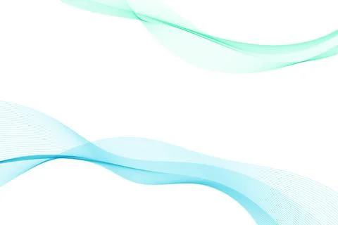 Abstract wave flow lines isolated on white background. Wavy fluid pattern design Stock Illustration