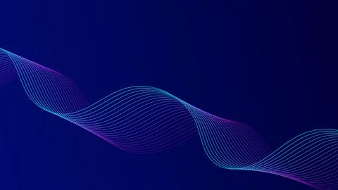 Abstract  wave futuristic technology background. Line fiber optic concept. .. 库存插图