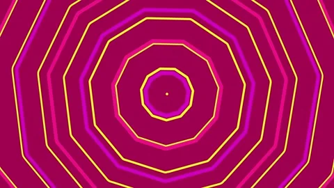 Abstract wave geometric background, smooth hypnotic movements, bright backg.. Stock Footage 312500433