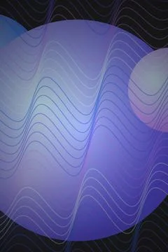 Abstract Wave Gradient Circles Фото