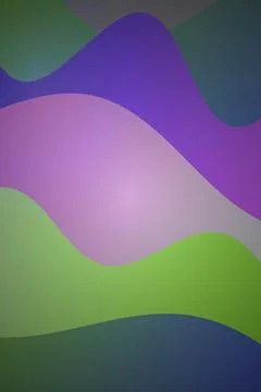 Abstract Wave Gradient Colors Ilustración de archivo