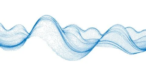 Abstract wave. Gradient from dots , black dotwork grain texture. 스톡 일러스트