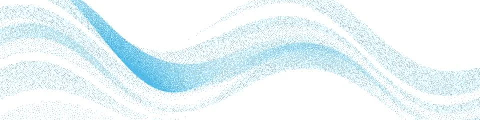 Abstract wave. Gradient from dots , black dotwork grain texture. Stock Illustration