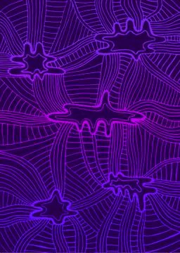 Abstract wave  gradient ornament violet and dark purple color ou Stock Illustration