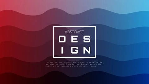 Abstract Wave Gradient Shape Background with Vibrant Color for Web Landing Pa Stock Illustration