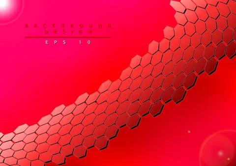Abstract wave honeycomb element for design Stock Illustration