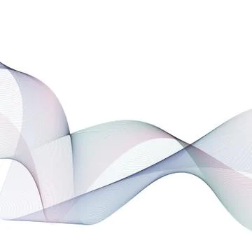 Abstract wave isolated on white background Stock Illustration