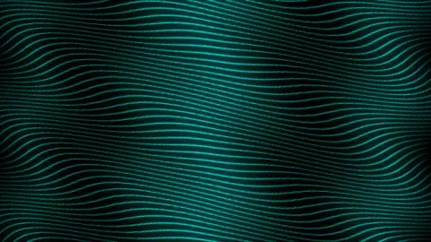Abstract wave light blue lines loop animated video. 3d Abstract black backg.. Stock Illustration