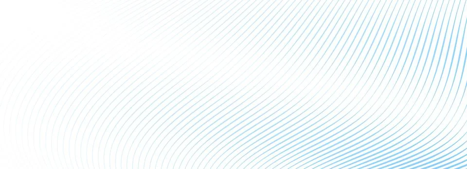 Abstract wave line background. Blue dynamic striped texture. Warped and curved Stock Illustration
