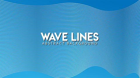 Abstract Wave Line Background Design Vector, Blue Water, Underwater Concept Ilustración de archivo