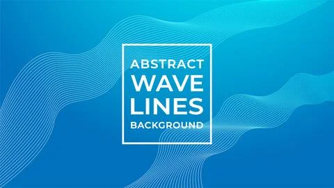 Abstract Wave Line Background Design Vector, Blue Water, Underwater Concept 스톡 일러스트
