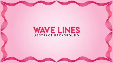 Abstract Wave Line Background Design Vector, Tape Spectrum Frame Concept, R.. Stock Illustration