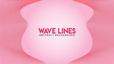 Abstract Wave Line Background Design Vector, Spectrum Frame Concept, Romant.. Stock-Illustration
