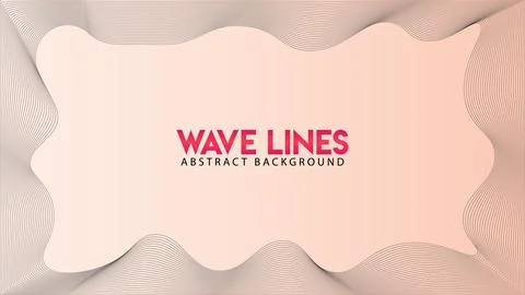 Abstract Wave Line Background Design Vector, Spectrum Frame Concept, Autumn.. Stock-Illustration