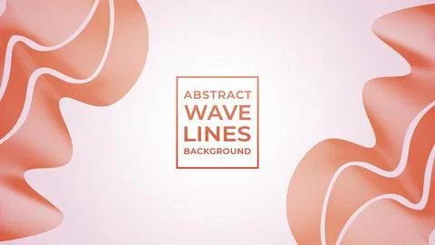 Abstract Wave Line Background Design Vector, Red Orange, Blood Orange, Autu.. Ilustração Stock