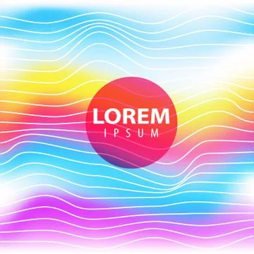 Abstract wave line background vector graphic for cover, banner or label Stock Illustration