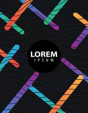 Abstract wave line background vector graphic for cover, banner or label Stock Illustration