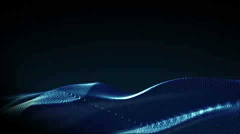 Abstract Wave Line Digital Blue Form Background Stock Footage 57310312