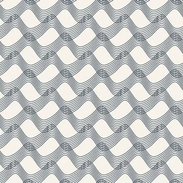Abstract Wave Line Seamless Pattern 스톡 일러스트