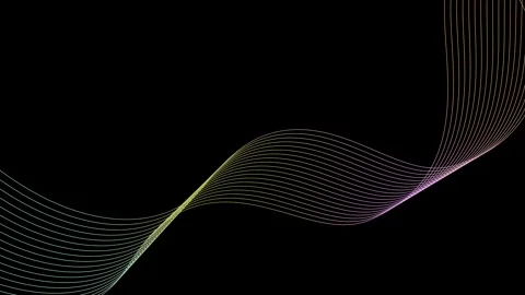 Abstract wave lines background animation, minimalist modern technology line.. Vídeo Stock 328209668