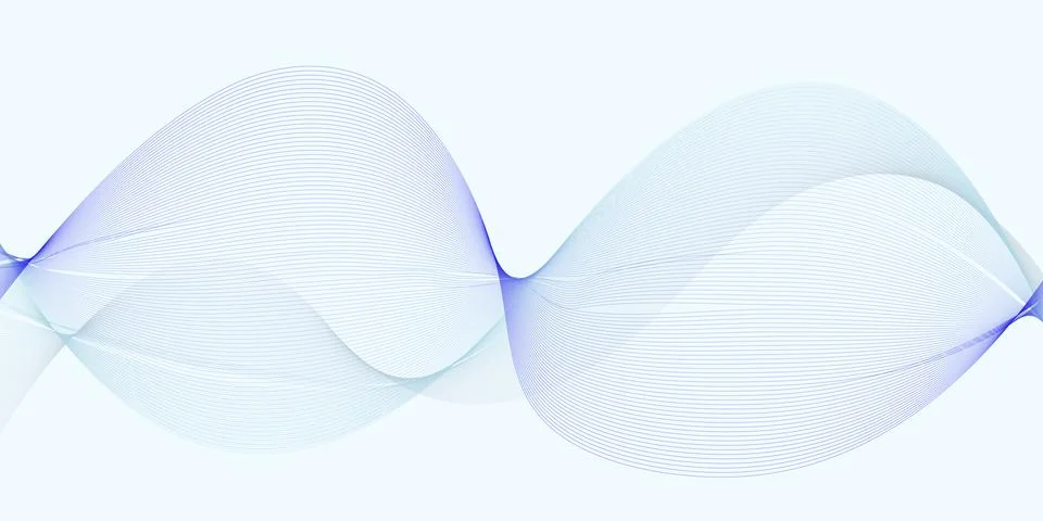 Abstract Wave Lines Background for Modern Digital Projects Illustrazione stock