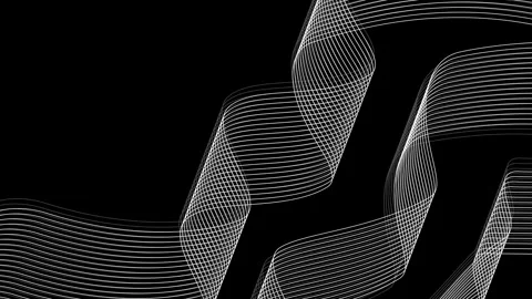 Abstract wave lines creating a flowing modern pattern with a clean minimal .. Stock Footage 336908248