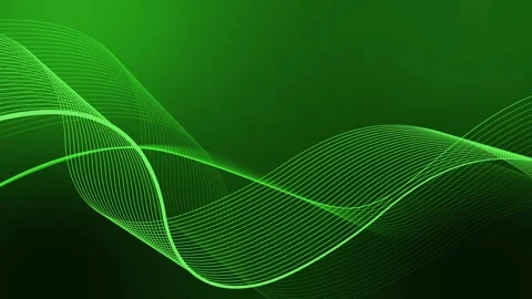 Abstract wave lines on dark gradient background animation, elegant flowing .. Vídeo Stock 334761663
