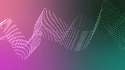 Abstract wave lines flowing across clean modern pattern with a sense of mov.. 库存影片 336908449
