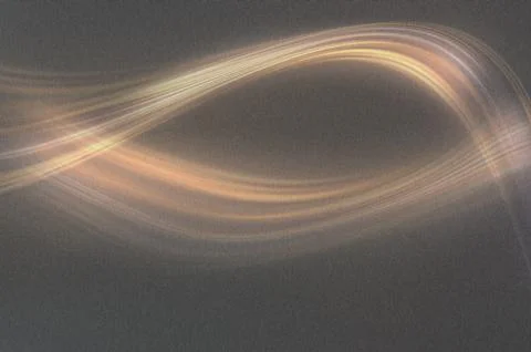 Abstract wave lines gracefully stretch across a dark background, forming a .. イラスト素材