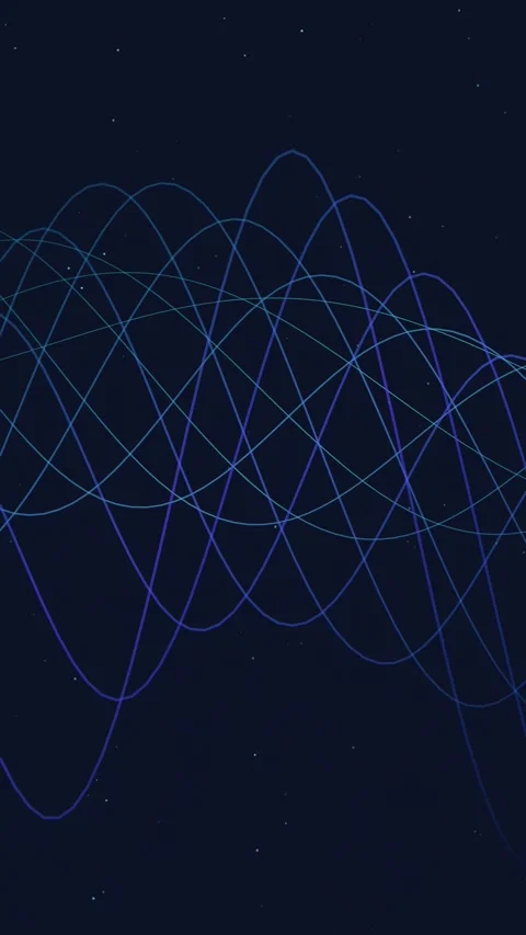 Abstract wave lines motion background digital data flow animation futuristi.. Stock Footage 348336358