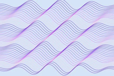 Abstract wave lines pattern in purple and blue colors Stock Photos