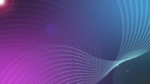 Abstract wave lines on a smooth gradient background animation Stock Footage 339280178