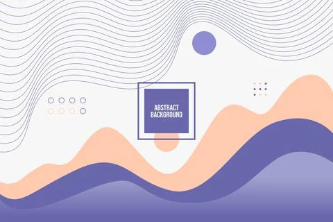 Abstract wave lines on white background Stock Illustration