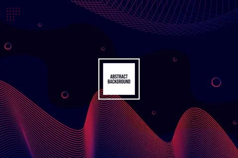 Abstract wave lines on white background Stock Illustration