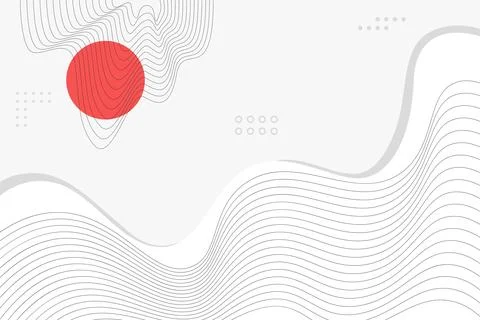 Abstract wave lines on white background Stock Illustration