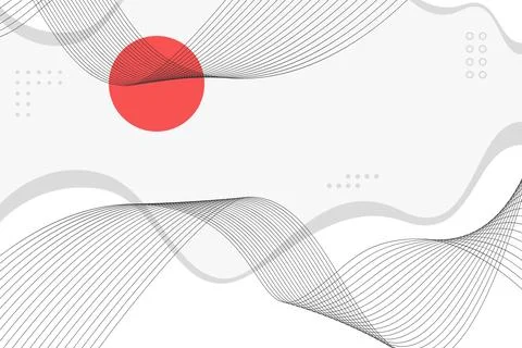 Abstract wave lines on white background イラスト素材