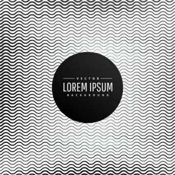 Abstract wave lines in zig zag style Illustrazione stock