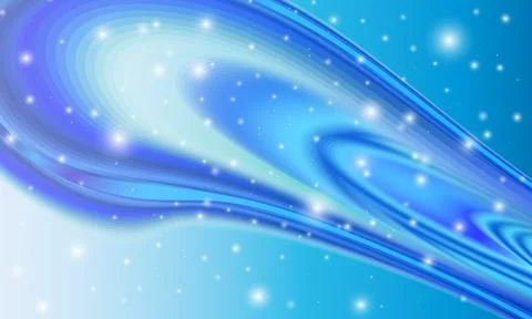 Abstract wave Liquid shape smooth blue background with sparkle. Stock Illustration