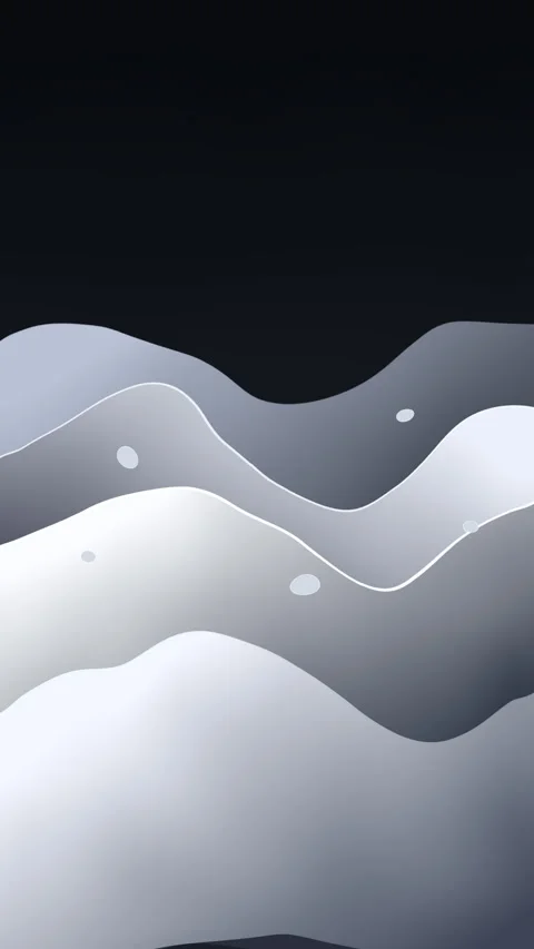 Abstract wave loop with fluid motion and dark gradient background Stock Footage 346736741