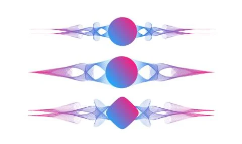 Abstract wave of the many colored lines with place for text. Wavy stripes Stock Illustration