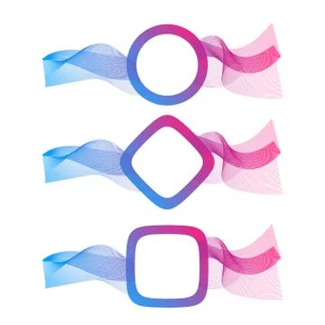 Abstract wave of the many colored lines with place for text. Wavy stripes Stock Illustration